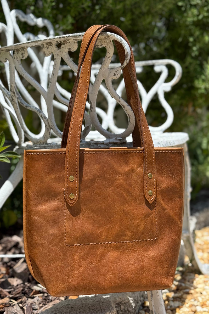 Handmade Soft Aniline Leather Tote – Small