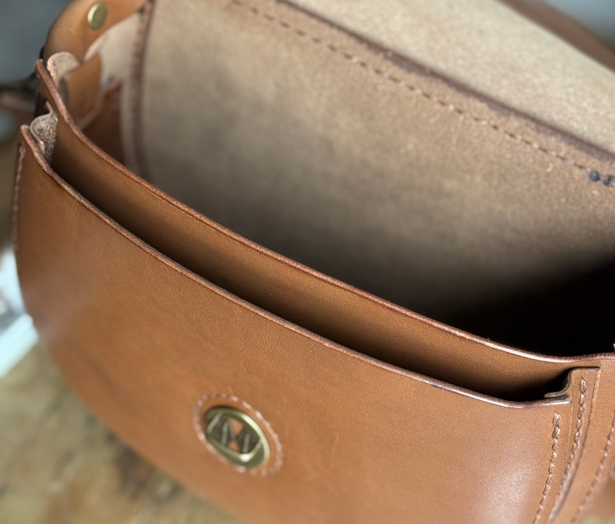 Handmade Chromexcel Leather Crossbody Purse