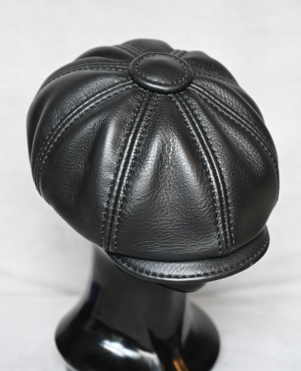 newsboy-leather-hat