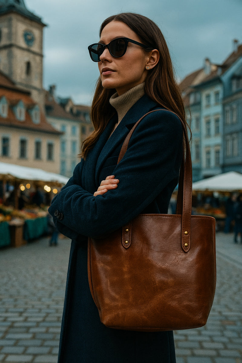 Tote Bag - Small Aniline Leather Carry