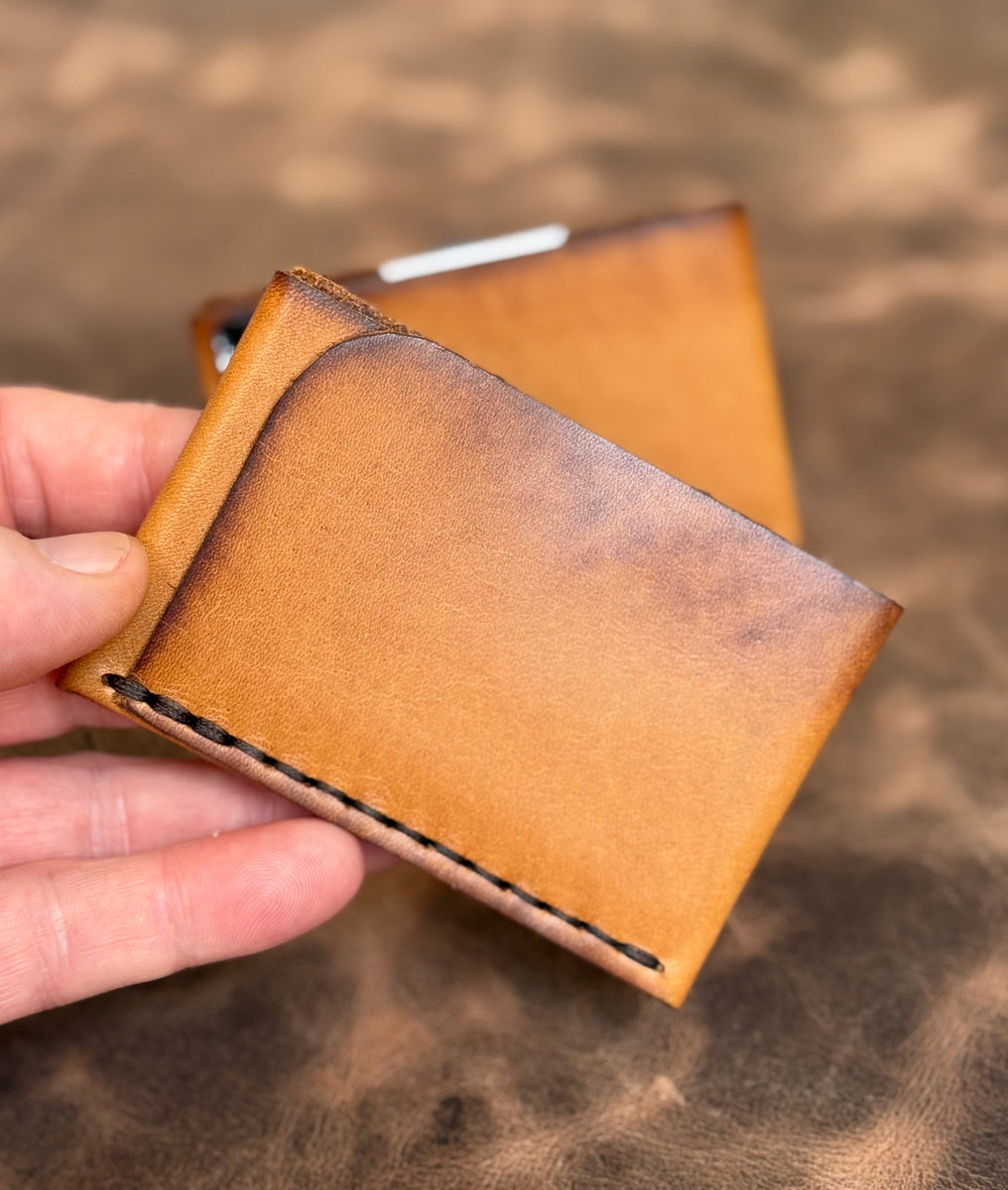 3-Slot Slim Wallet – Hoffman Michigan Leather (Edge Patina)