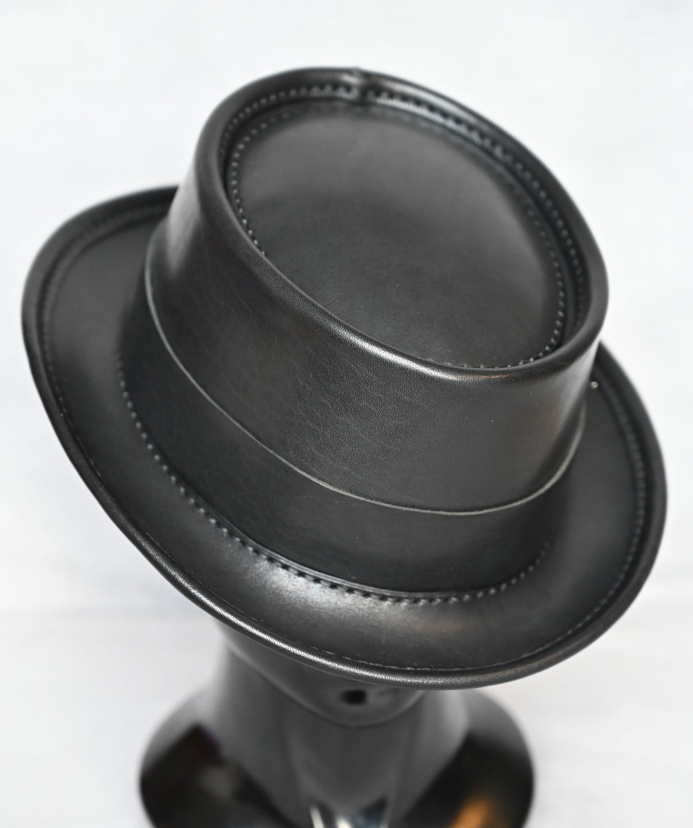 leather-hat-black