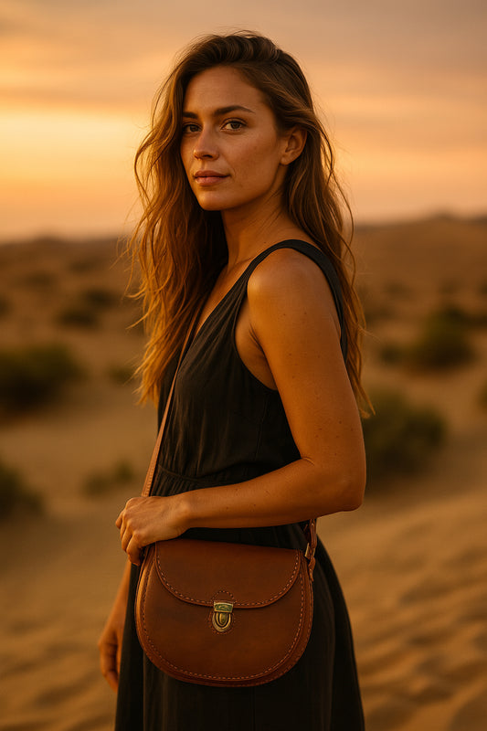 Handmade Chromexcel Leather Crossbody Purse