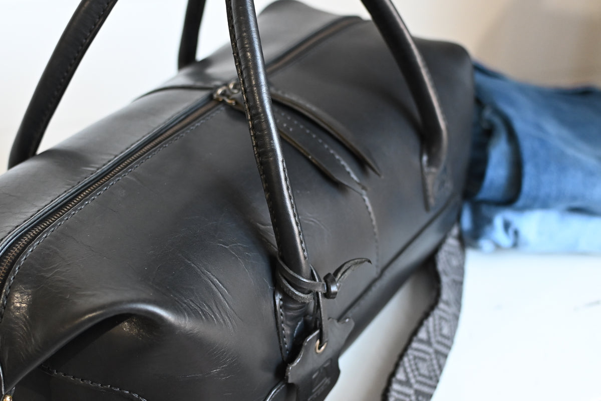 Black Horween Dublin Weekender Bag