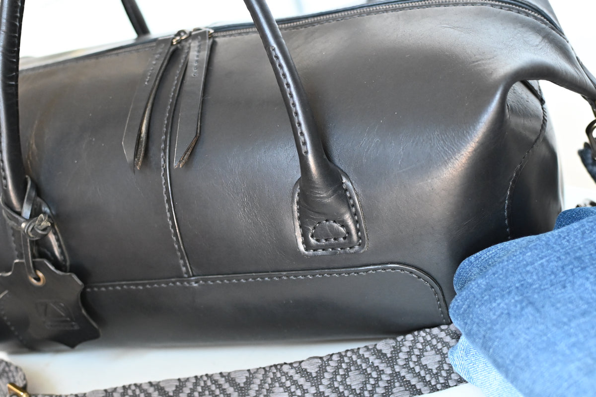Black Horween Dublin Weekender Bag