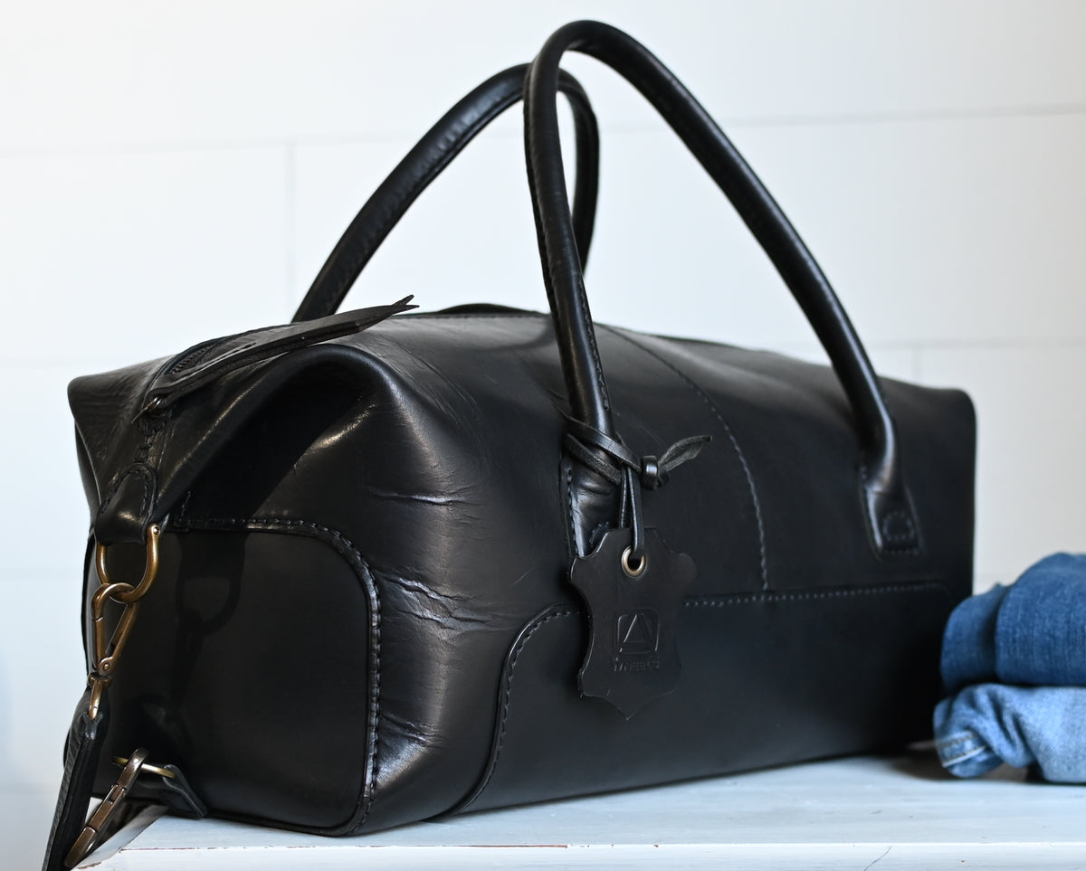 Black Horween Dublin Weekender Bag