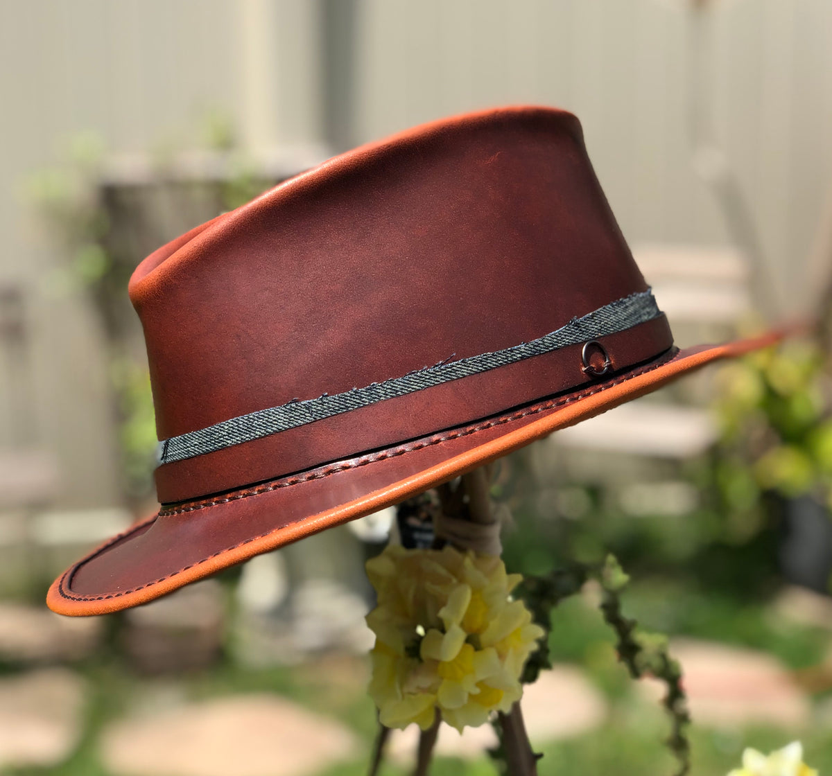 Horween-leather-hat