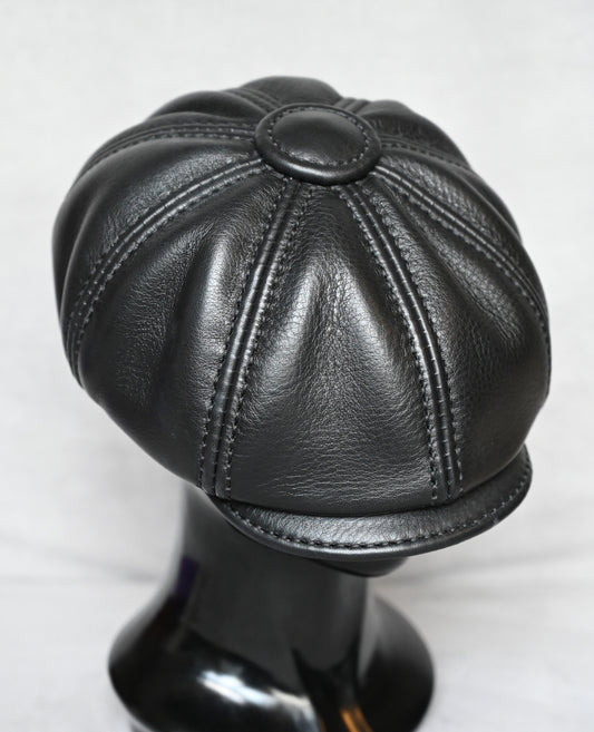 newsboy-leather-hat