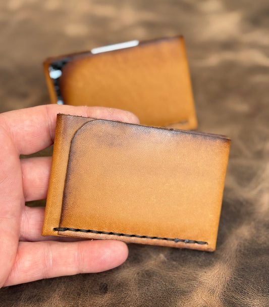 3-Slot Slim Wallet – Hoffman Michigan Leather (Edge Patina)